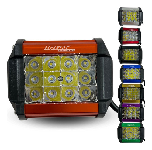 FARO AUX. HYPERLED 36W 7000K 2400LM NARANJA