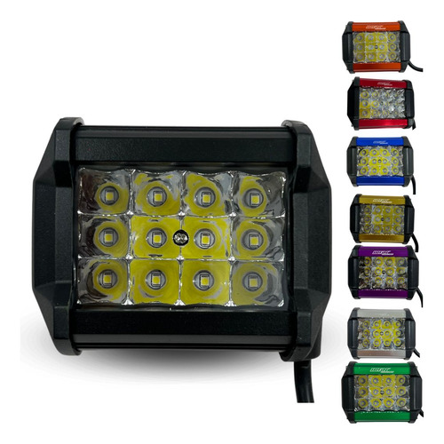 FARO AUX. HYPERLED 36W 7000K 2400LM NEGRO