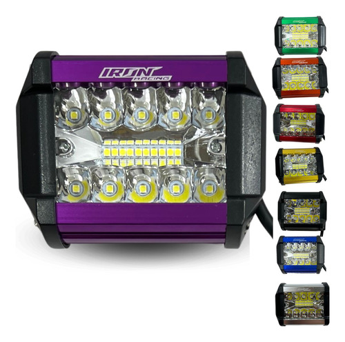 FARO AUX. HYPERLED 60W 7000K 4000LM MORADO