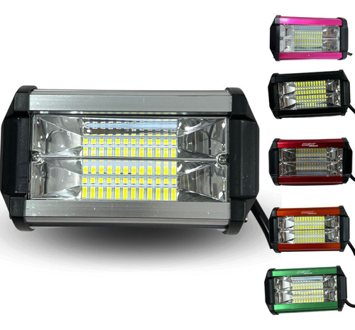 FARO AUX. HYPERLED 72W 7000K 4800LM PLATA