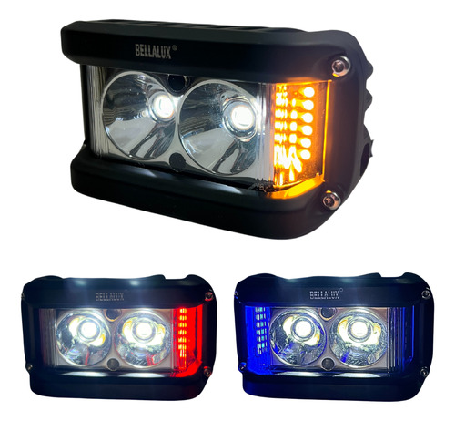 FARO AUX. HYPERLED C/ALARMA LUZ AMARILLO 20W 4200L
