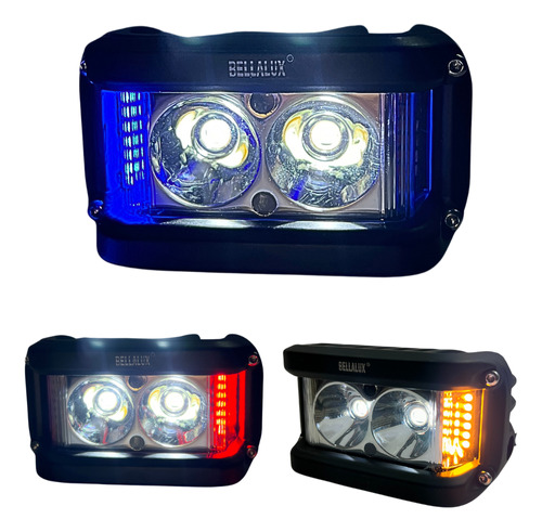 FARO AUX. HYPERLED C/ALARMA LUZ AZUL 20W 4200LM