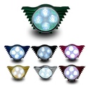 FARO AUX. HYPERLED VEREDE 8-80V 4W 200LM
