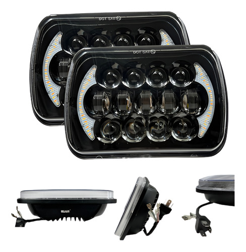 FARO JGO 7" DEL. CUADRADO LED ANGEL ARCO 6400*2LM