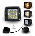 FARO LED 4LED BLANCO 8 COLOR,ESTROBO