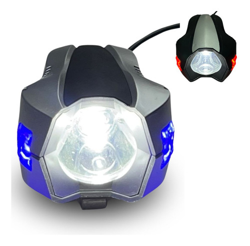 [EN-911AZ] FARO LED P/MOTO AZUL ESTROBO 10W