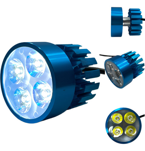 FARO LED P/MOTO CUERPO AZUL 20W