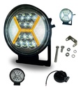 FARO LED REDONDO 22LED BLANCO 12 COLOR ESTROBO 1PZA