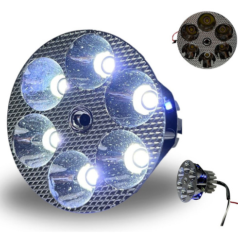 FARO LED REDONDO P/MOTO DC 10-95V 30W