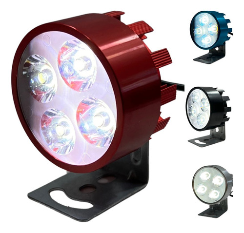 [FA-MLHR4R] FARO MOTO REDONDO 4/3W CARCASA ROJA 5.5CM