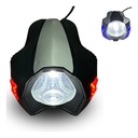 FARO LED MOTO ROJO ESTROBO DC 10-95V 10W