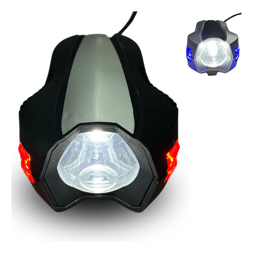 [EN-911R] FARO LED MOTO ROJO ESTROBO DC 10-95V 10W