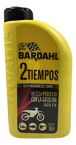 ACEITE BARDAHL MOTOS 2T JASO FB 950ML=507022=12351