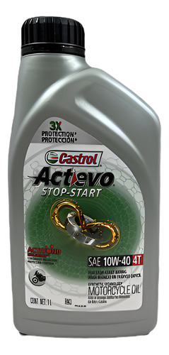 ACEITE CASTROL ACTEVO MOTO 10W40 4T .946M=159A9A