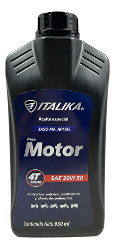 ACEITE ITALIKA 4T SAE 20W50 SG TODOS