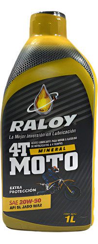 ACEITE P/MOTO JASO 4T SL 20W50 1L