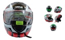 CASCO ABATIBLE DOBLE MICA BLANCO PERLA (M) DOT