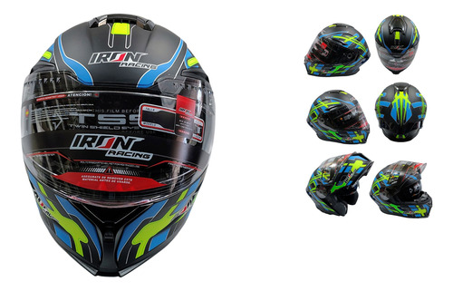 CASCO ABATIBLE EMBER AZUL XL