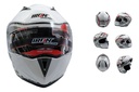 CASCO ABATIBLE RACING DOBLE MICA BLANCO COMP.(XXL)