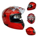 CASCO ABATIBLE RACING DOBLE MICA ROJO (XL) DOT