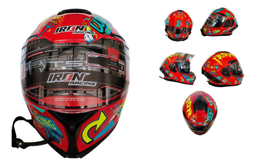 CASCO ABATIBLE SPEEDUP ROJO M