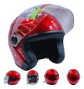 CASCO GEN ABIERTO C/VISERA ROJO G
