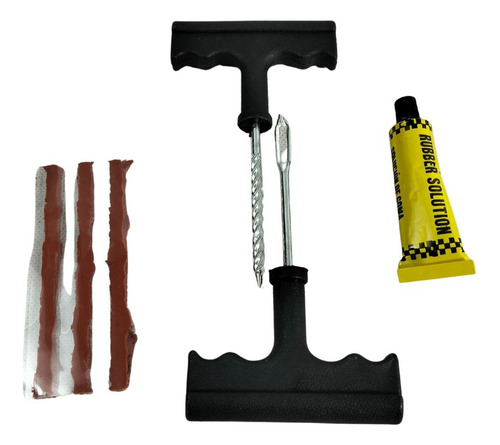 KIT DE REPARACION DE NEUMATICOS PARA MOTOCICLETA 6 PZAS.