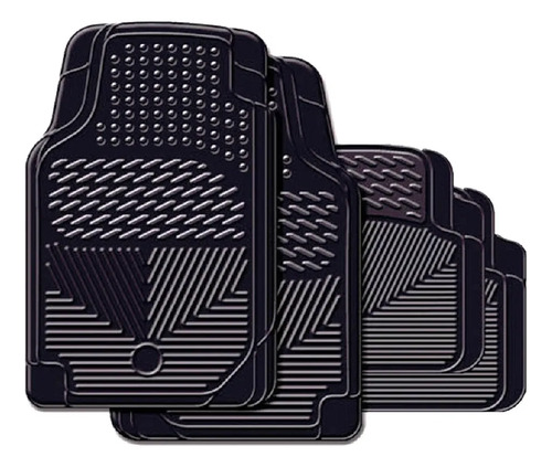 TAPETE  DIAMANTE AUTOS 4 PIEZAS NEGRO 315 MERCURIO