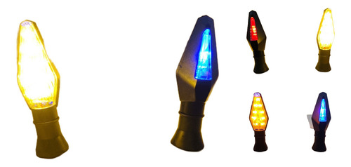 DIRECCIONAL BI COLOR 12LED 3CABLES AMARILLA JGO