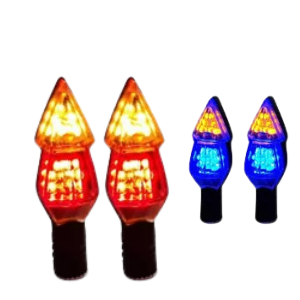 DIRECCIONAL BI COLOR 14LED 4CABLES AMARILLO/ROJO JGO