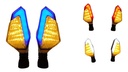 DIRECCIONAL PLATA LED  AMARILLO AZUL 12V