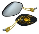 ESPEJO IRON RACING HOMBRE ARAÑA DORADO
