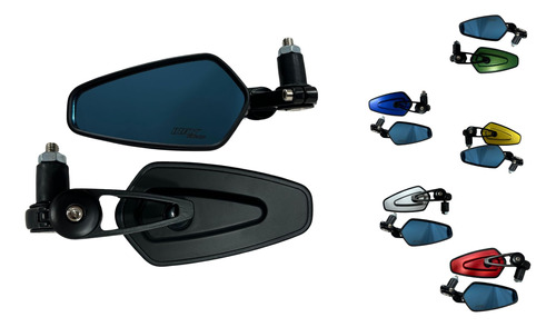 ESPEJO RETROVISOR MOTO IRON RACING AMERICA NEGRO