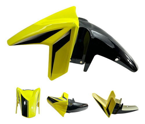 SALPICADERA DELANTERA AMARILLO/NEGRO ITALIKA FT200
