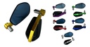 ESPEJO RETROVISOR MOTO MARCA SOKO DORADO 1 PAR