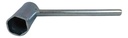 LLAVE BUJIA PARA MOTO 5/8 CON MANERAL SOLDADO
