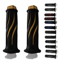 JUEGO DE PUÑOS PARA MOTO MARCA MATSUMA ALUMINIO COLOR DORADO