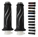 JUEGO DE PUÑOS PARA MOTO MARCA MATSUMA ALUMINIO COLOR TITANIO