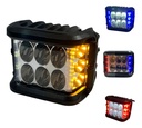 FARO AUXILIAR MOTO HYPERLED CON ALARMA LUZ AMARILLO 3600LM