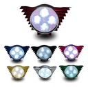 FARO AUX. HYPERLED ROJO 8-80V 4W 200LM