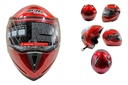 CASCO ABATIBLE RACING DOBLE MICA ROJO (S) DOT
