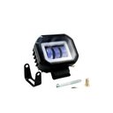 FARO MOTO NEGRO 3 LEDS (2LAT AZU) C/LUPA