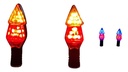 DIRECCIONAL JGO BI COLOR 14LED 4CABLE AMARILLO/ROJO