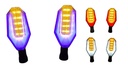 DIRECCIONAL NEGRO LED AMARILLO/ AZUL 12V
